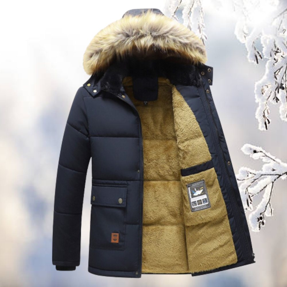 Men's Winter Parka Warm and Cozy Insulated