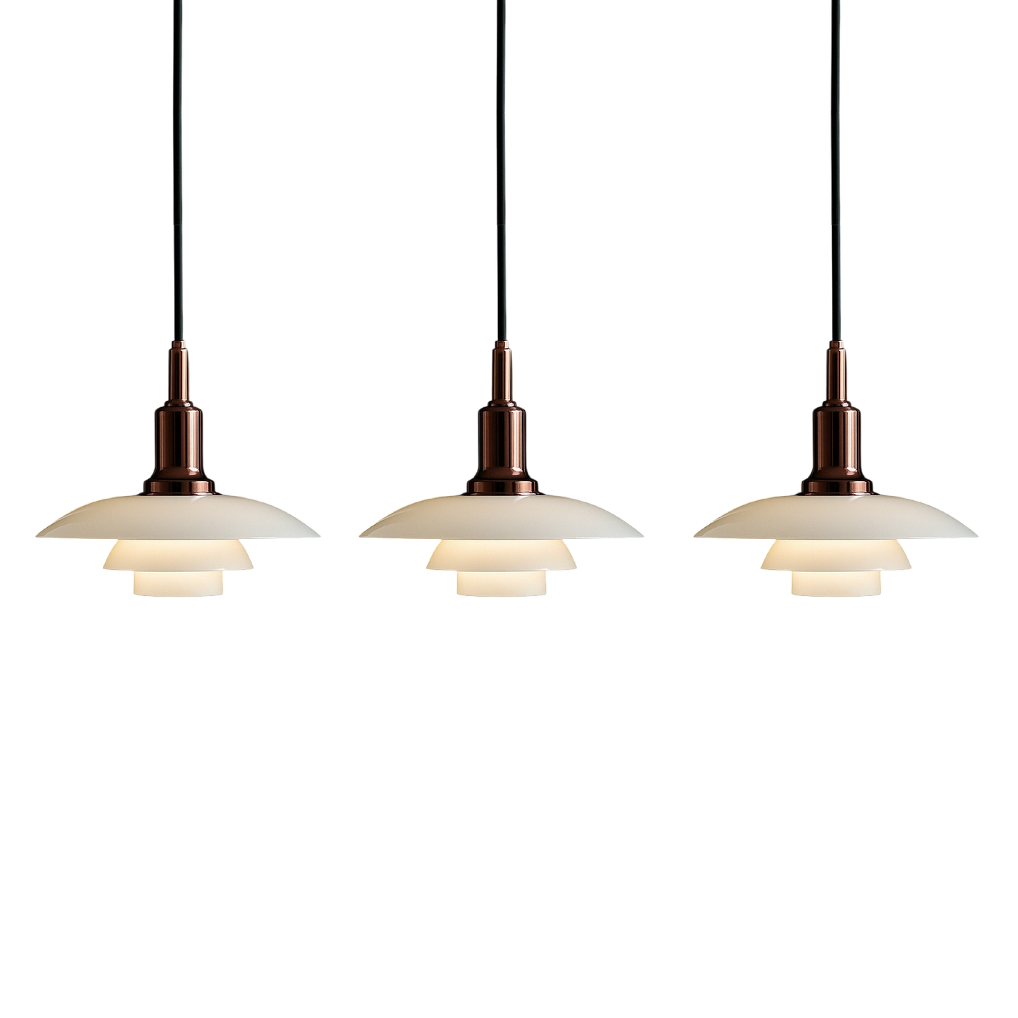 Elegant Scandinavian Hanging Light with 3 Heads