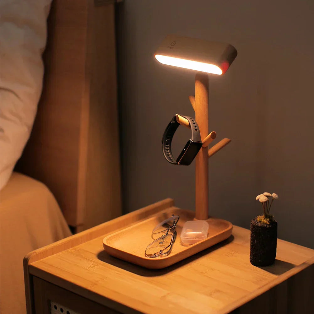 Adjustable Table Lamp with Built-in Storage Compartment