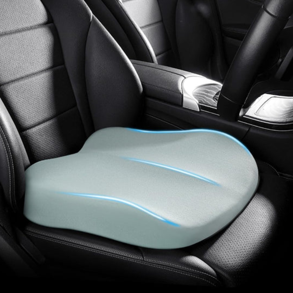Ergonomic Car Seat Cushion with Memory Foam for a Comfortable Back