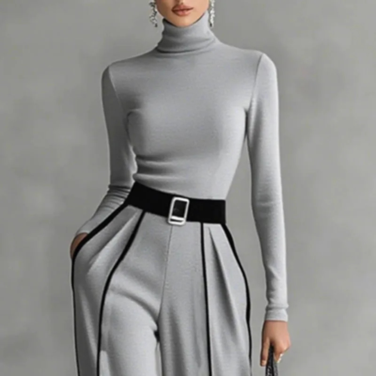 Elegant and Chic Women's Two-Piece Suit