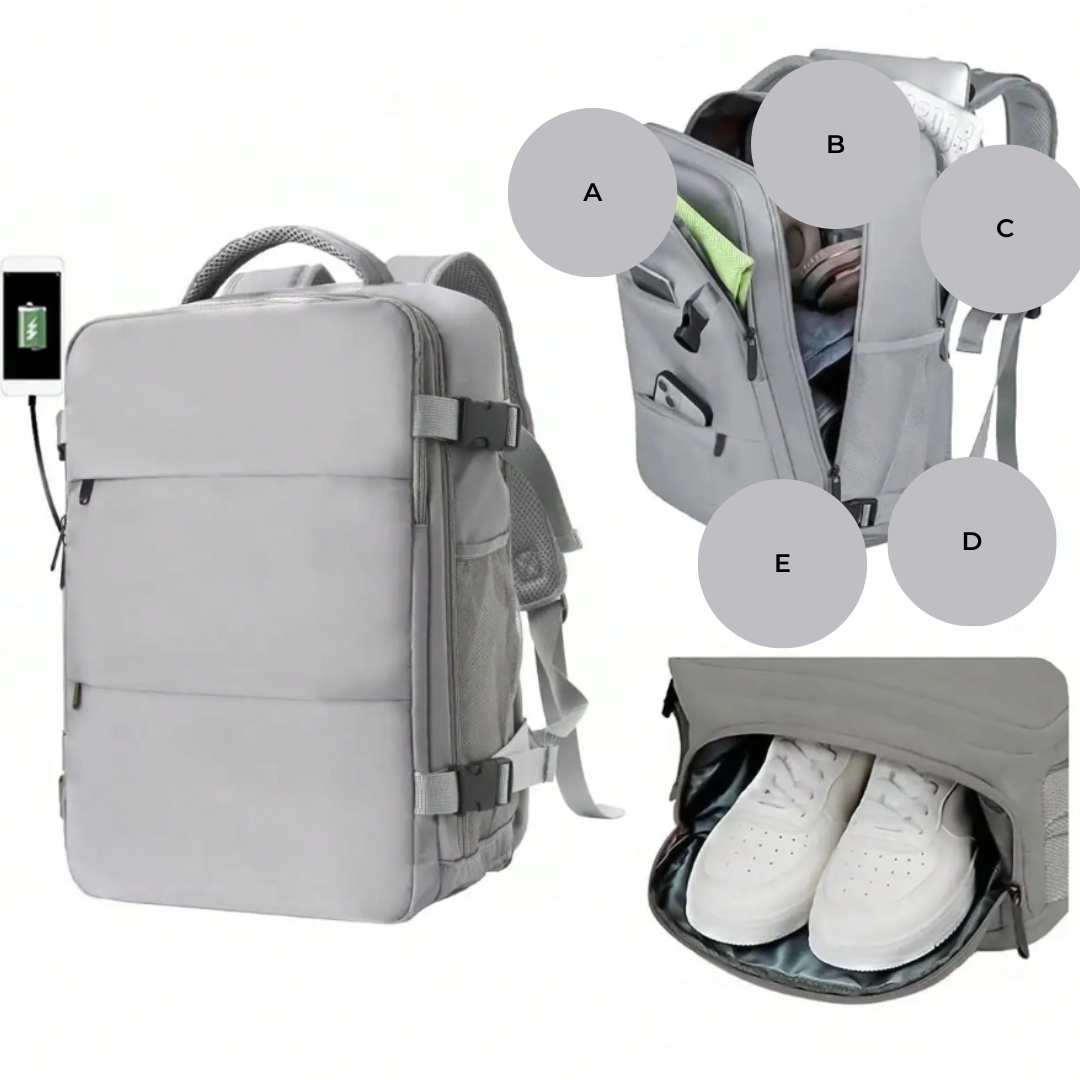 Marcherelle™ – Sac à Dos Unisexe Grande Capacité 25L, Imperméable