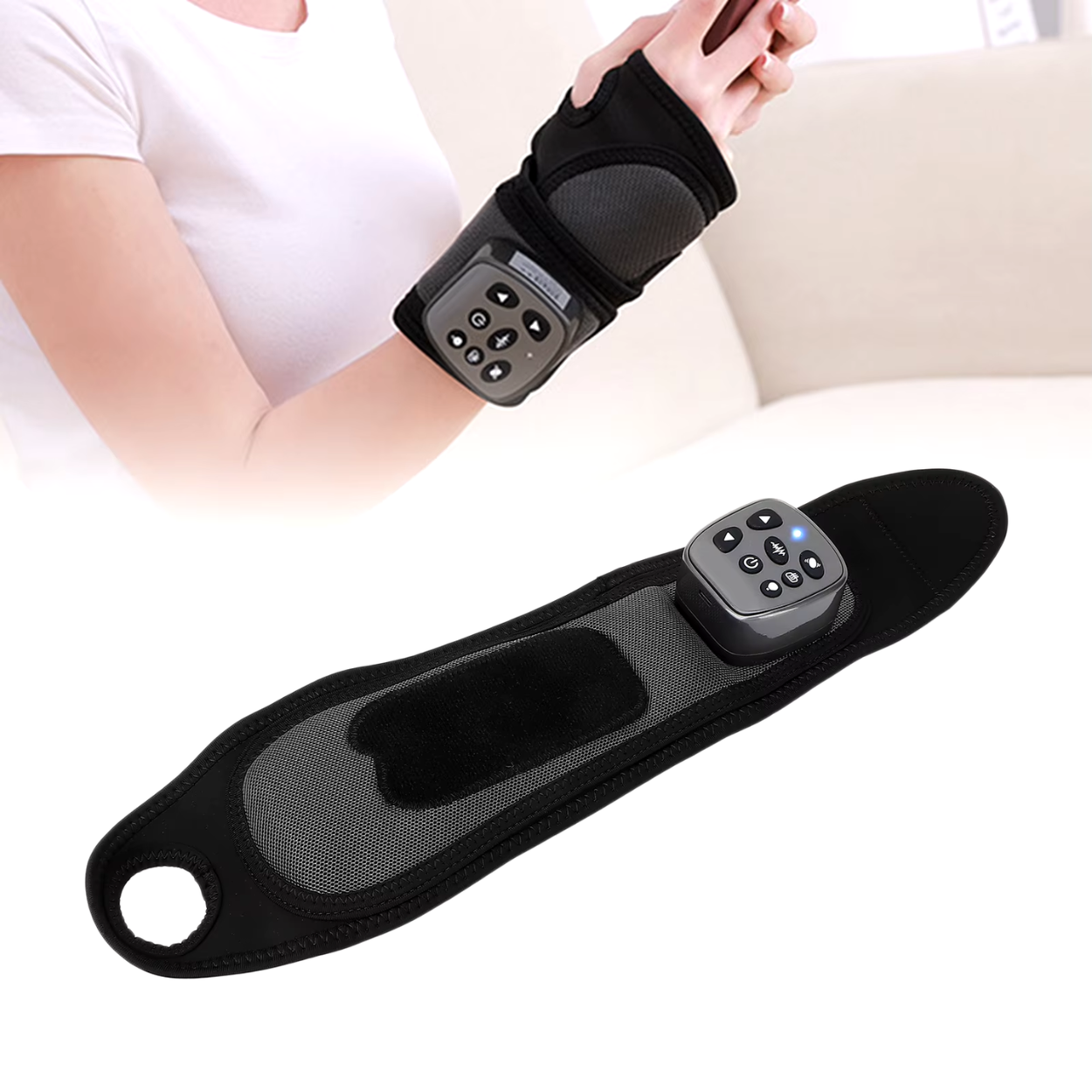 Heated Wrist Massager with Vibration and Infrared