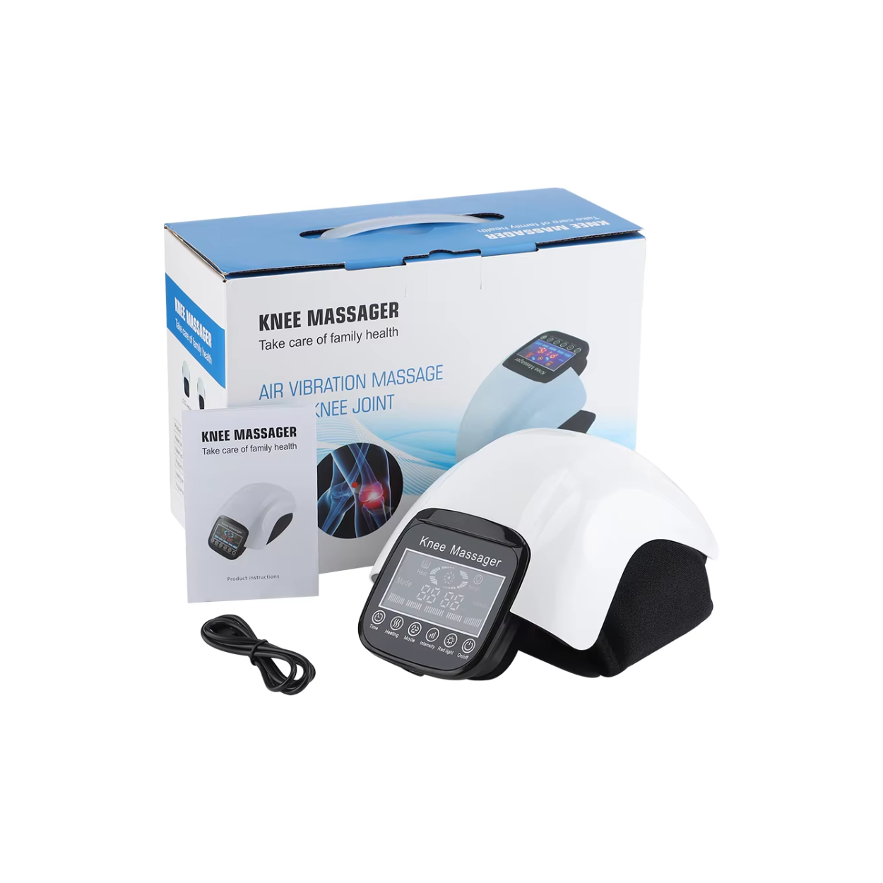 Warm Knee Massager with Adjustable Compression