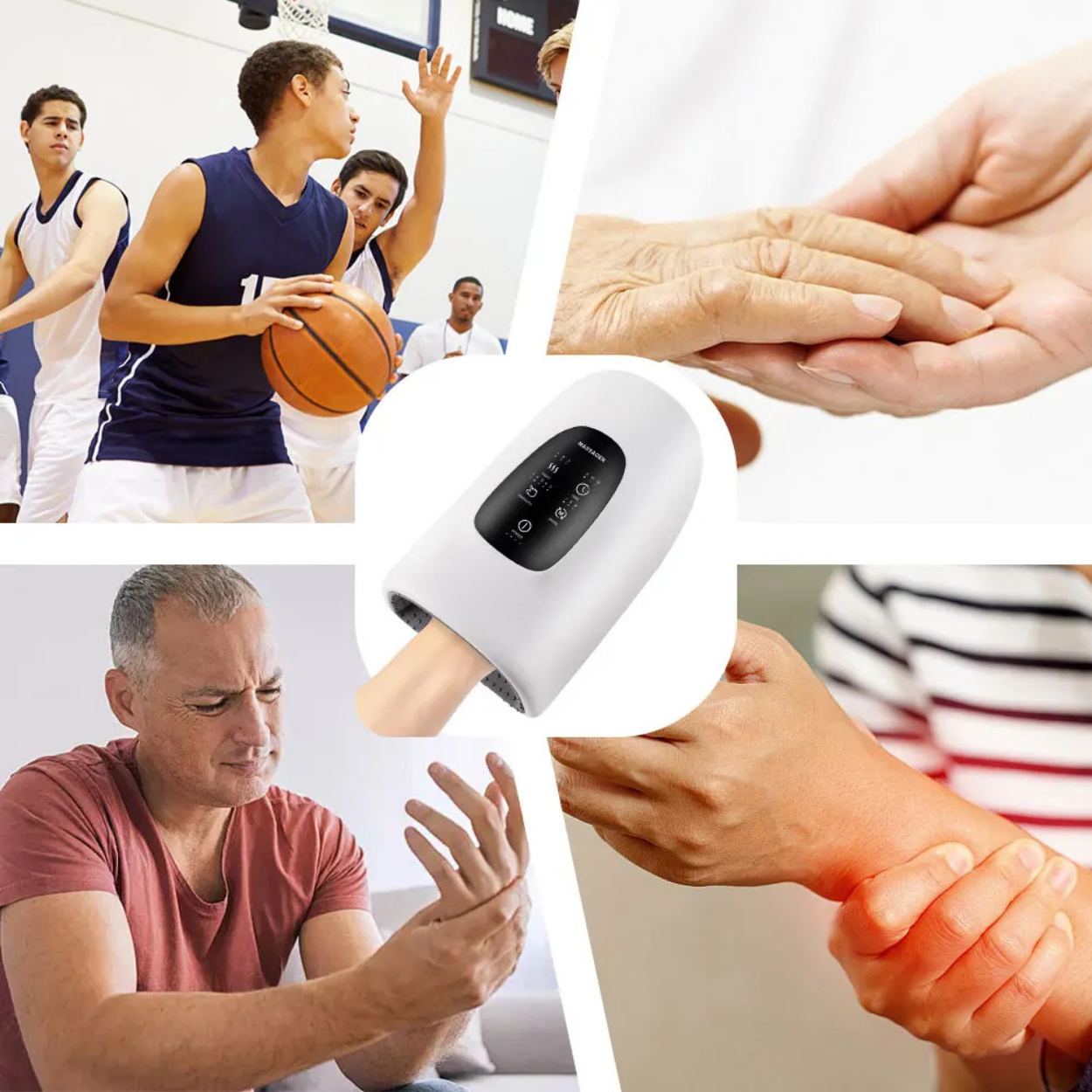 Relaxing Heated Electric Hand Massager