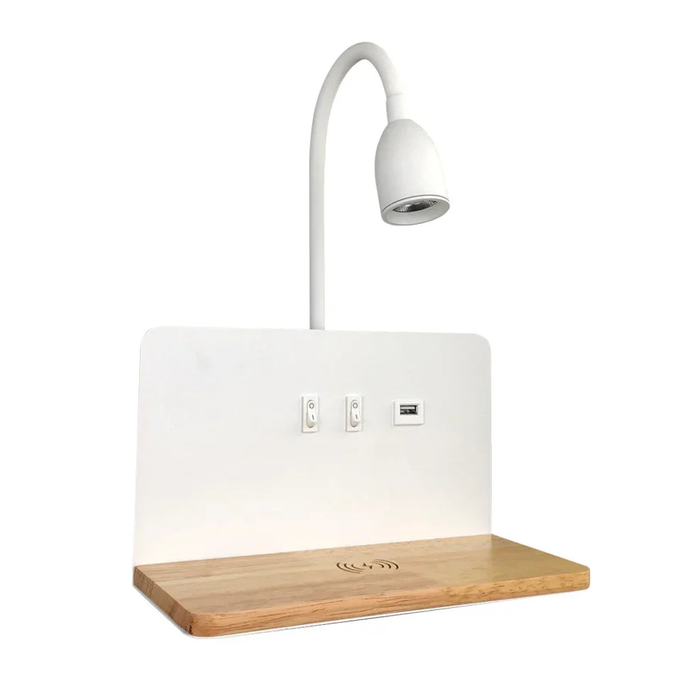 LED Wall Lamp with USB Socket