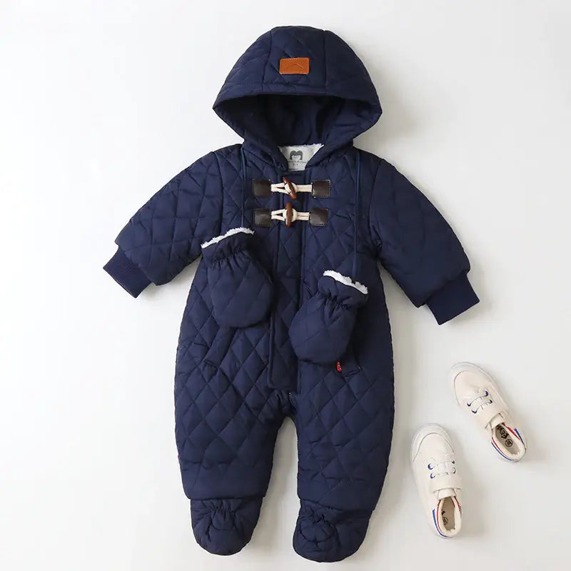 Soft Baby Jumpsuit in Velour