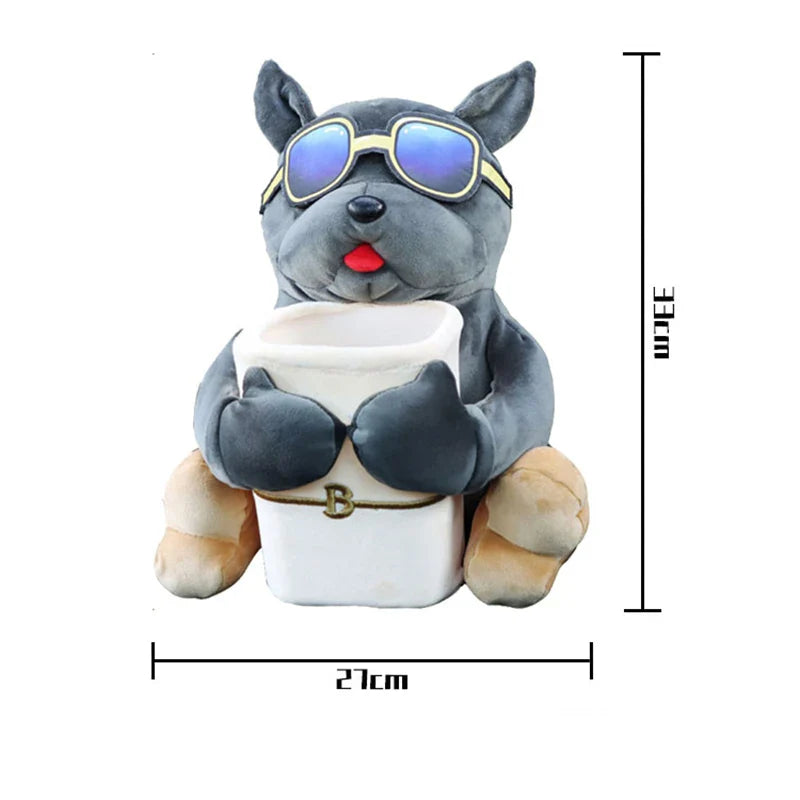 Dog Car Armrest with Trash Bin and Tissue Box