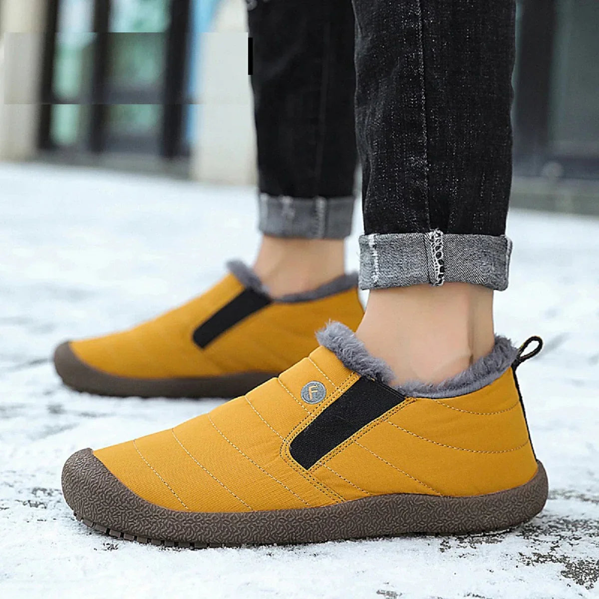 Men's Winter Polar Fleece Slippers Soft, Warm, and Non-Slip
