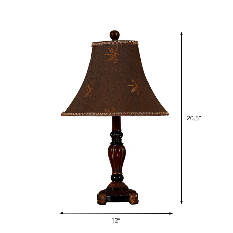 Lampe Élégante Abat-jour Cloche en Tissu - Santeova