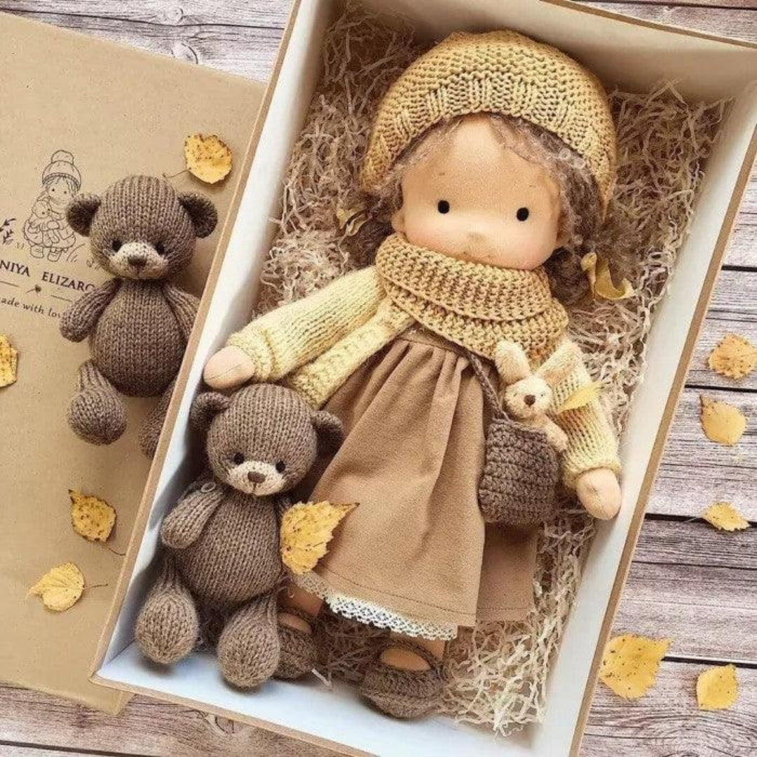 Handmade Cotton Doll for Children, Creative Educational Toy