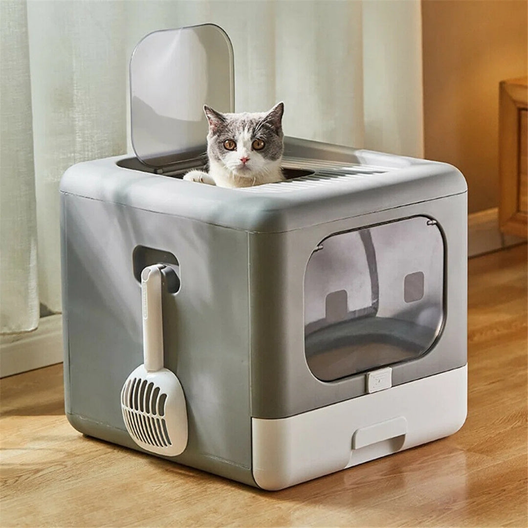 Foldable and Compact Cat Litter Box