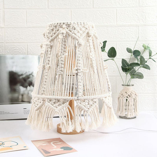 Lampe de Table Tressée Chic pour Ambiance Douce - Santeova