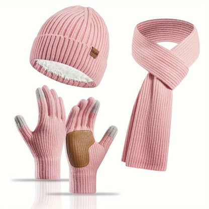 3-Piece Warm and Comfortable Knitted Winter Set