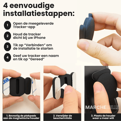 Marcherelle - GPS Tracker Without Subscription | Compatible with Android & iOS