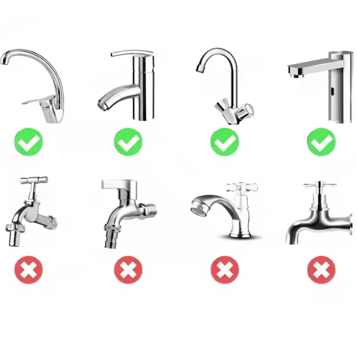 Universal Faucet Aerator Anti-Drip 360°