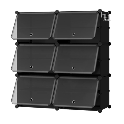 Compact Foldable and Modular Shoe Cabinet