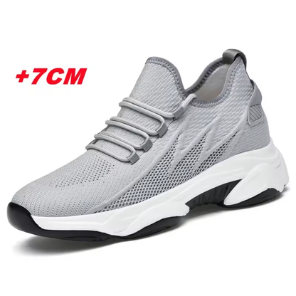 Sports Shoes with Discreet +7 cm Height Increase