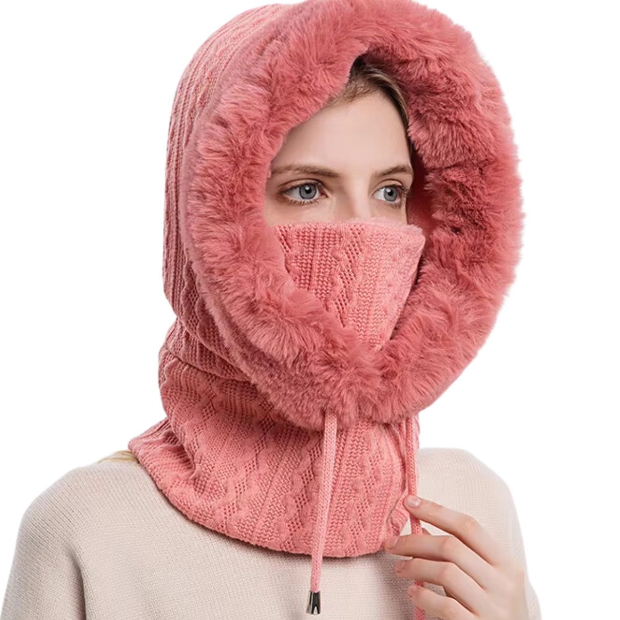 3-in-1 Polar Fleece Balaclava, Scarf, and Hat