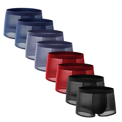 Boxers Homme Respirants et Légers en Soie Glaciée - Marcherelle