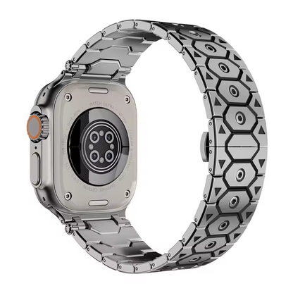 Elegant Black Metal Apple Watch Band