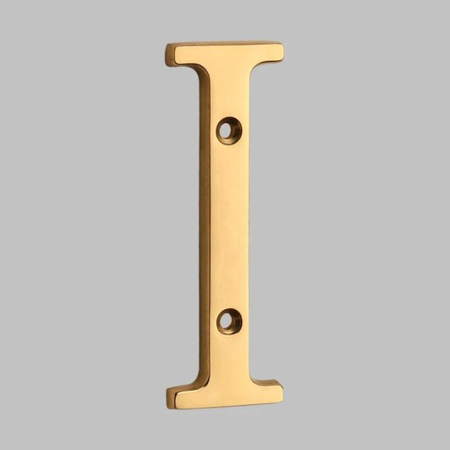 Sturdy Modern Brass House Numbers