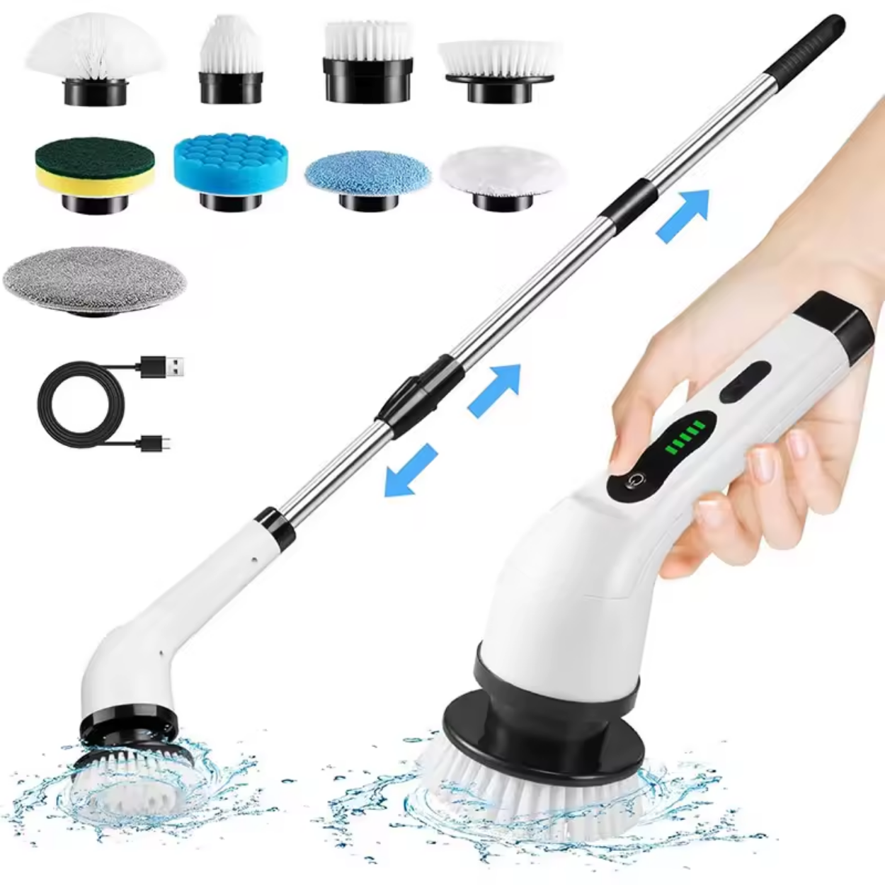 Multifunction 9-in-1 Electric Cleaning Brush