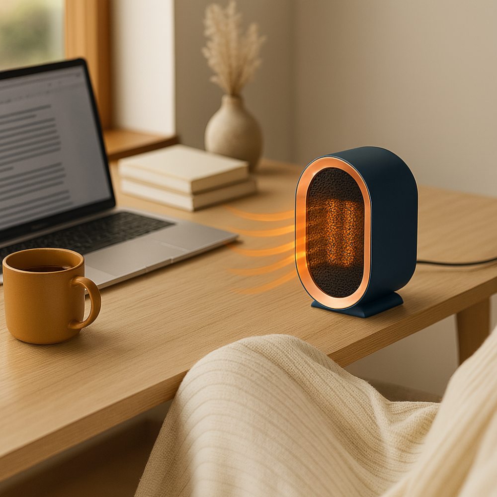 Elegant Compact Ceramic Heater Portable for Home and Office