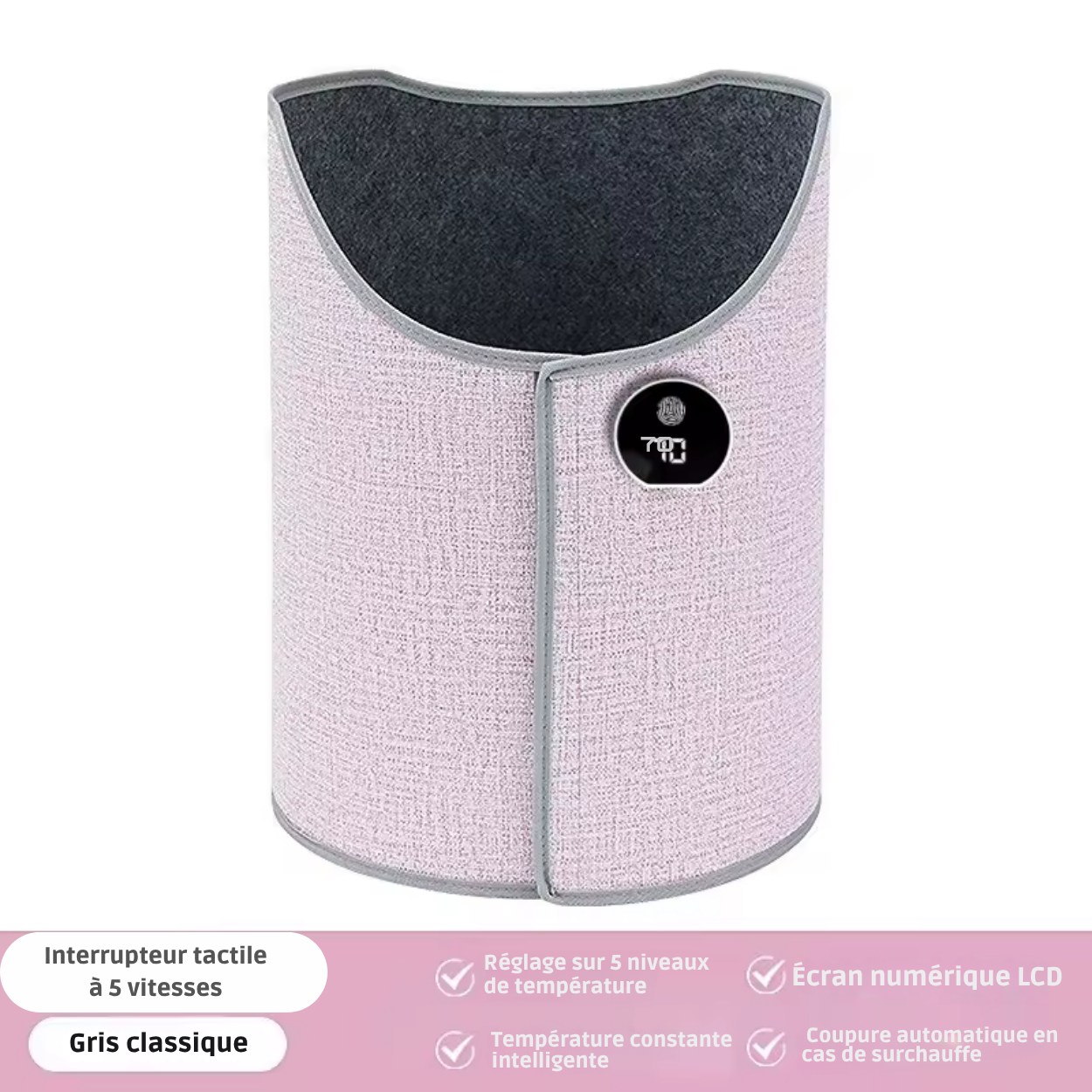 Adjustable Electric Leg Warmer with Massager Function