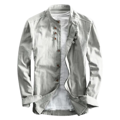 Men's Japanese Shirt with Dragon Print