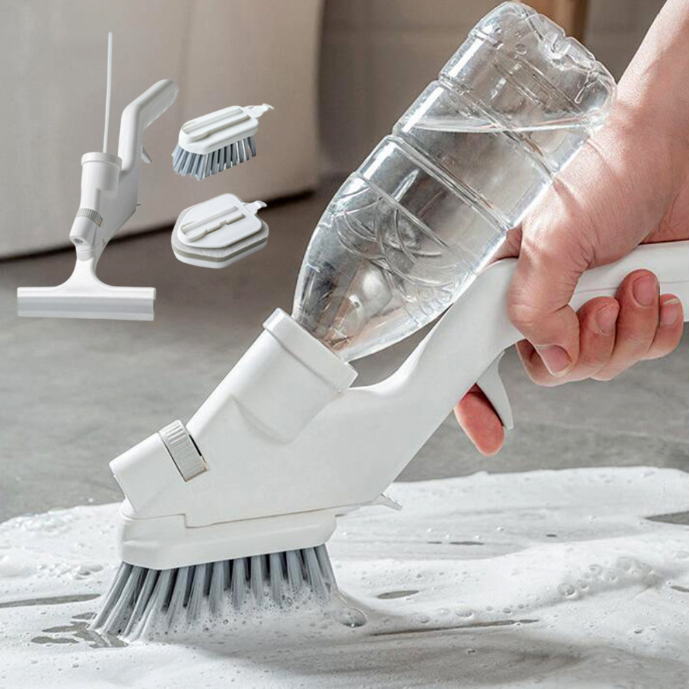 Brosse Muraux Baignoire Ergonomique avec Distributeur de Savon - Foivo