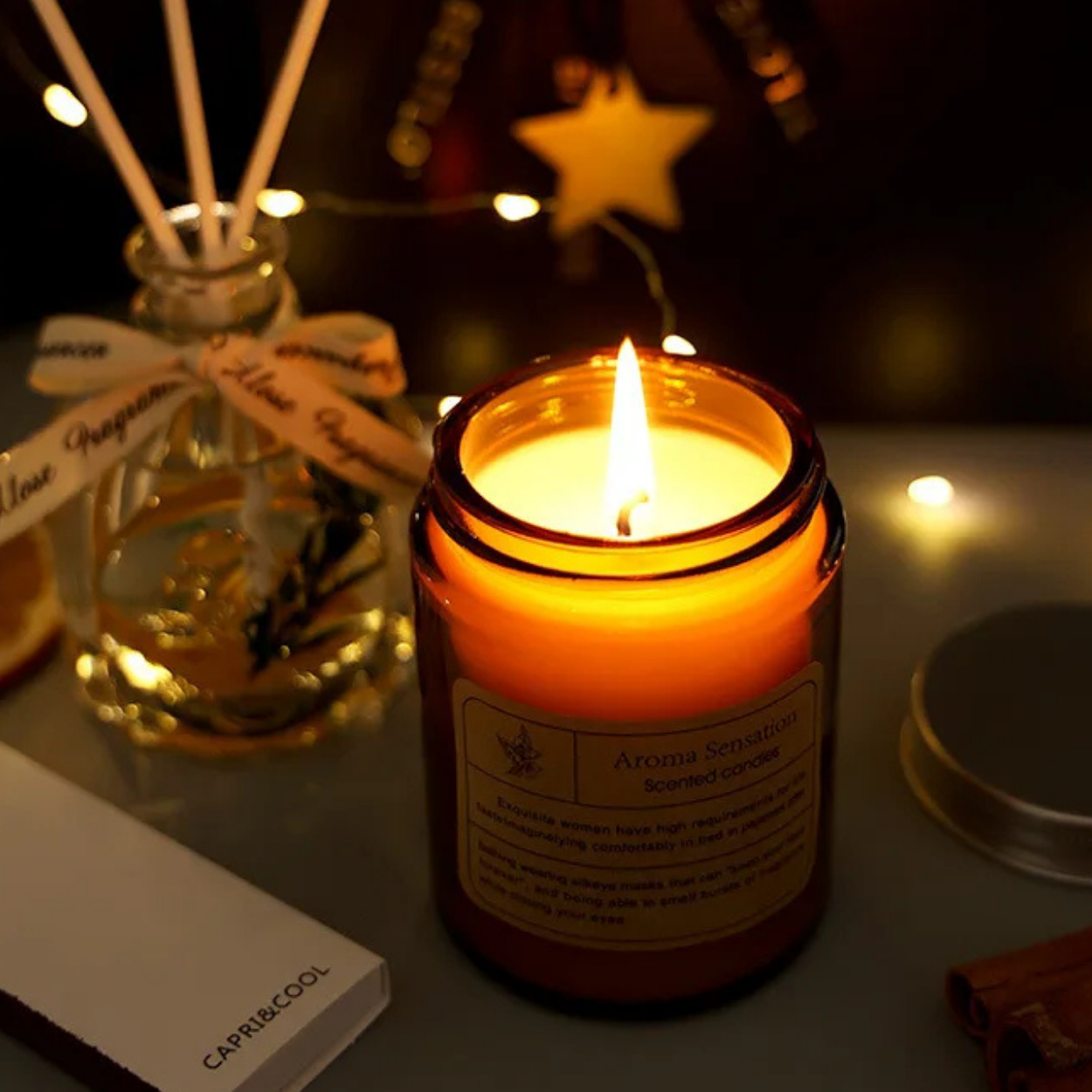 Gift Set with Scented Candle and Atmosphere Diffuser