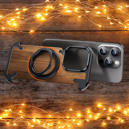 Natural Wood iPhone Case with Rotating Stand