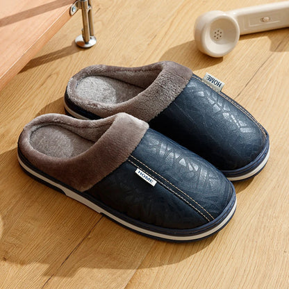 Men's Warm Waterproof Winter Slippers