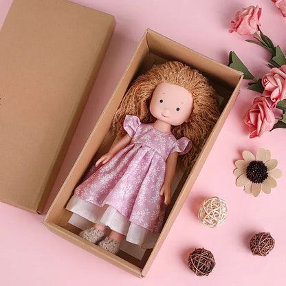 Wooden Cuddle Doll with Play Accessories