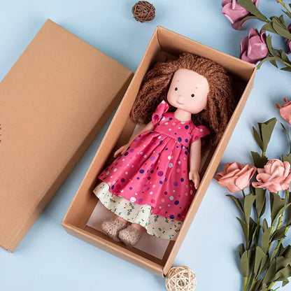 Wooden Cuddle Doll with Play Accessories