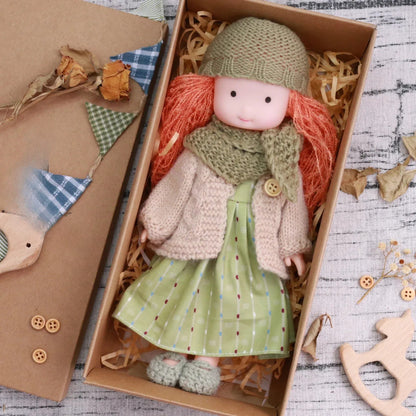 Wooden Cuddle Doll with Play Accessories