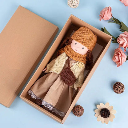 Wooden Cuddle Doll with Play Accessories