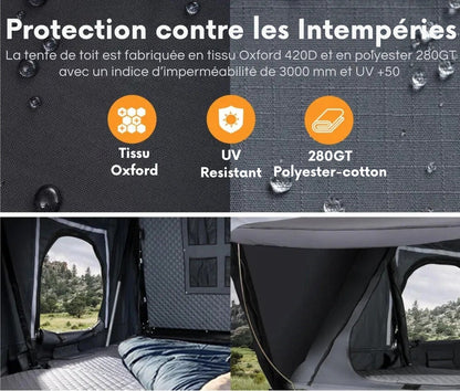 4-Person Roof Tent for Car Camping