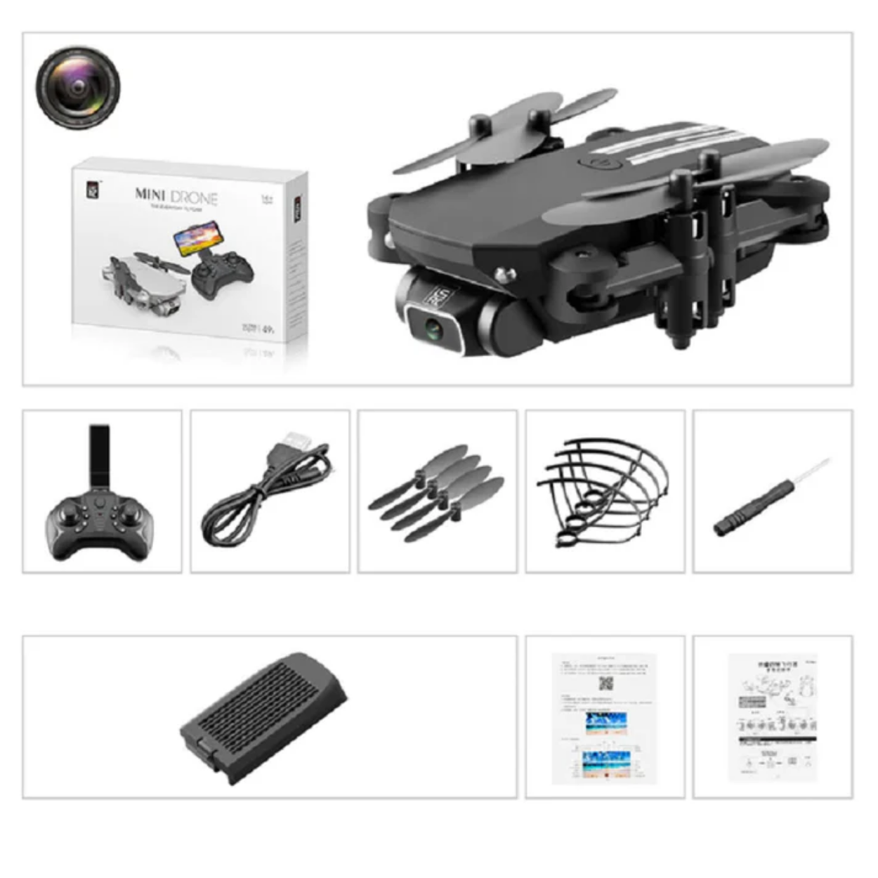 Drone Mini 4K WiFi avec Caméra HD Portable - Marcherelle