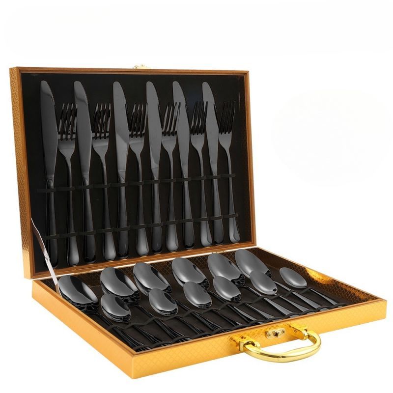 Elegant Stainless Steel Utensils 24 Pieces