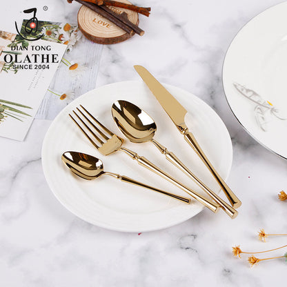 Elegant Stainless Steel Utensils 24 Pieces
