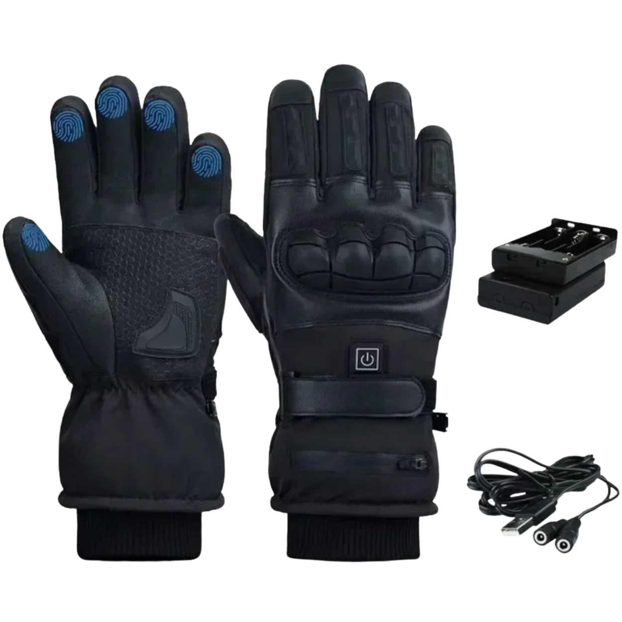 Electric Heated Gloves for Motorcycling and Skiing