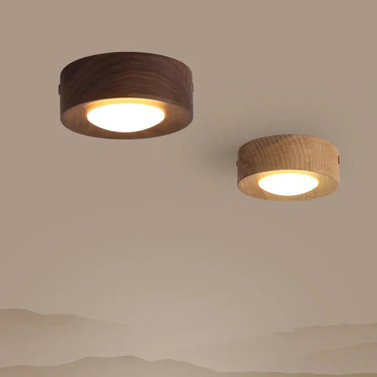 Lampe Plafonnier Bois Chic avec LED Intense - Santeova