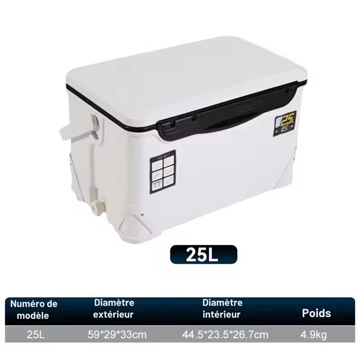 Insulated and Durable Fishing Cooler