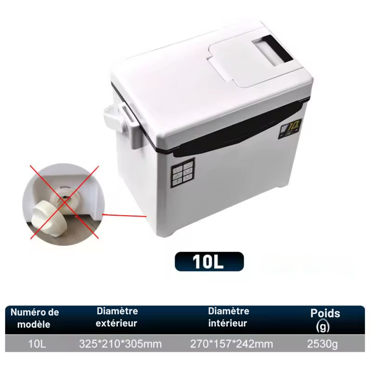 Insulated and Durable Fishing Cooler