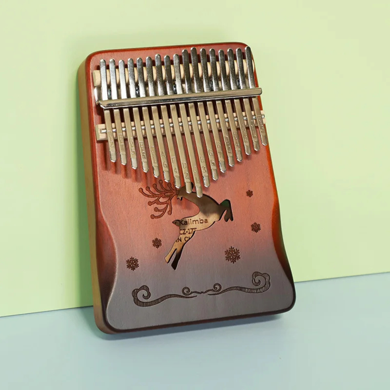 17-Key Wooden Thumb Piano Kalimba Portable