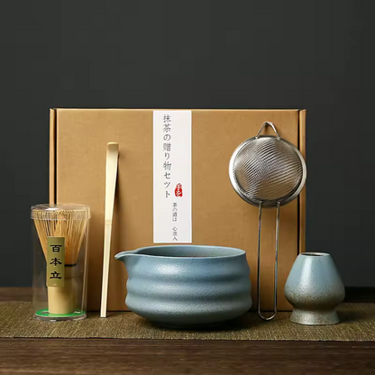 Traditional Japanese Matcha Teapot and Accessories