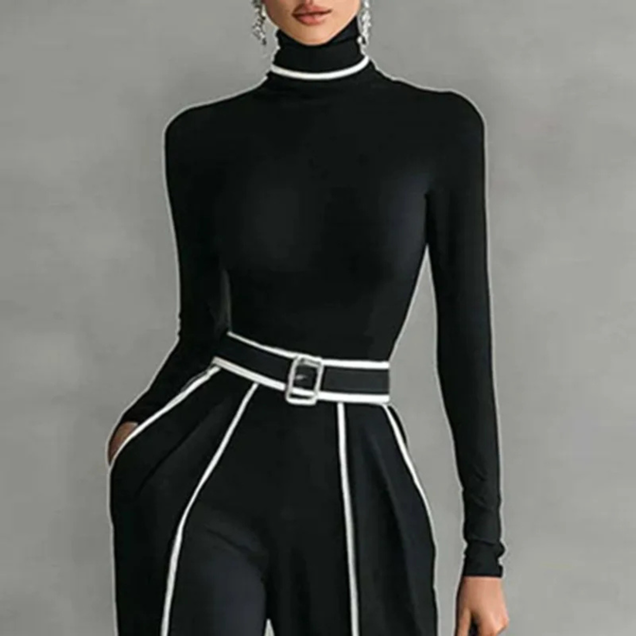 Elegant and Chic Women's Two-Piece Suit