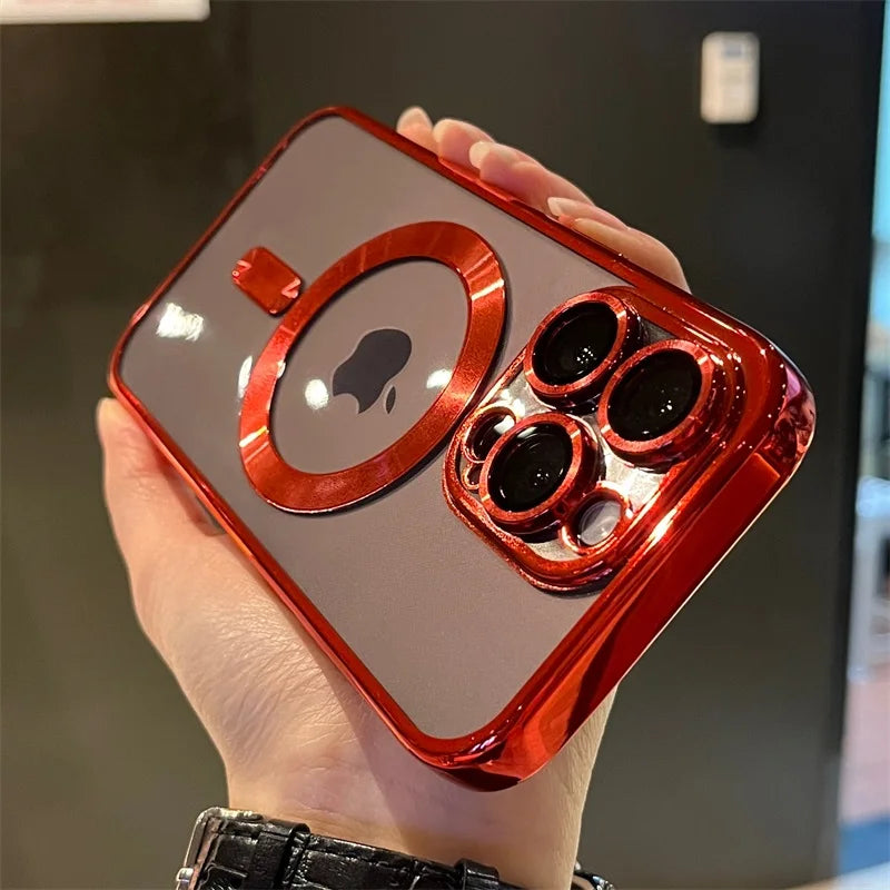 Gold Magnetic Phone Case Scratch-Resistant